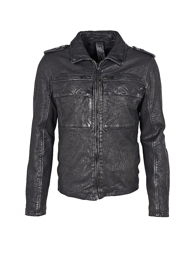 GIPSY BY MAURITIUS Lederjacke Brennon schwarz | S